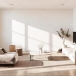 Un salón minimalista