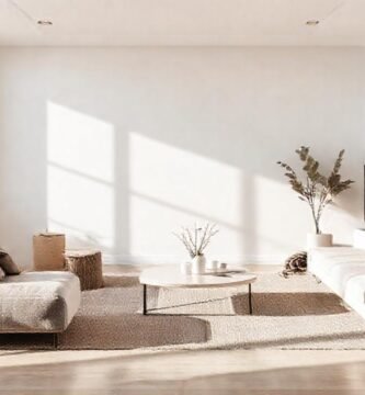 Un salón minimalista