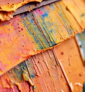 Pinceles y colores crean fondos abstractos