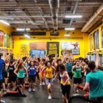 Gimnasio vibrante inspira a entrenar