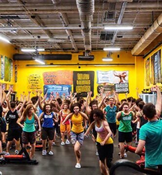 Gimnasio vibrante inspira a entrenar