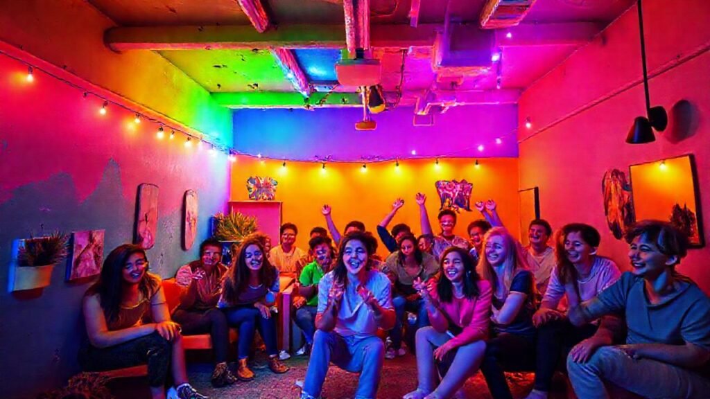 Un diseño interior alegre y vibrante