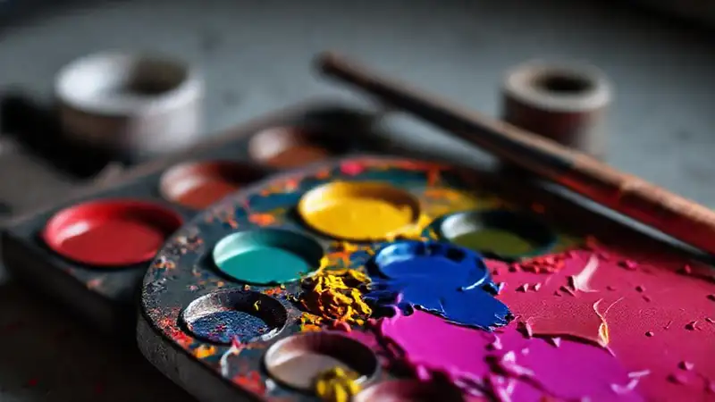 Fotografía vibrante con textura artística y colores