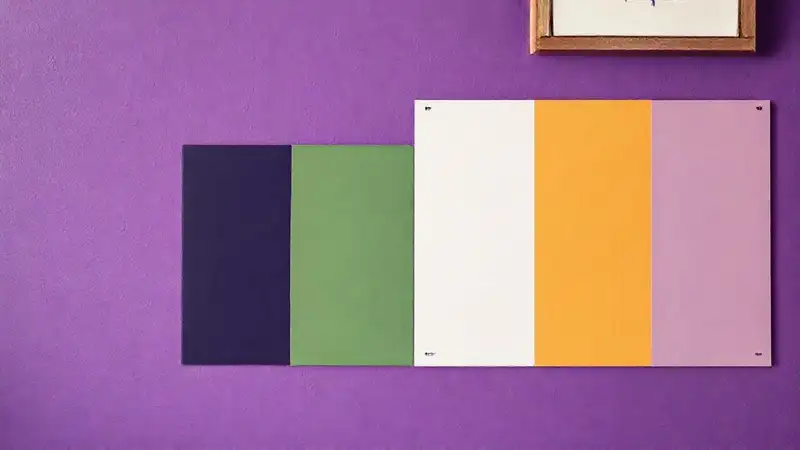 Un púrpura elegante con colores vibrantes