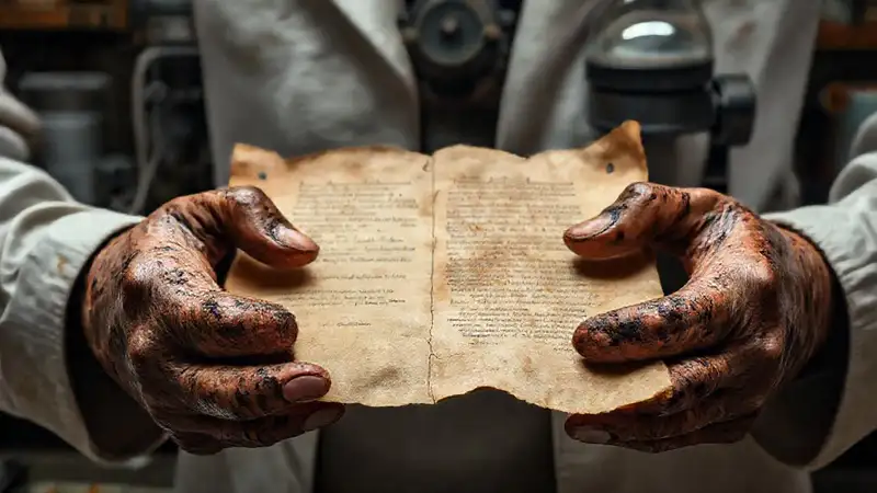 Un laboratorio antiguo revela un manuscrito valioso