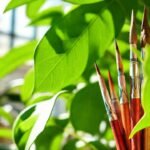 Pinceles ecológicos capturan verde y luz