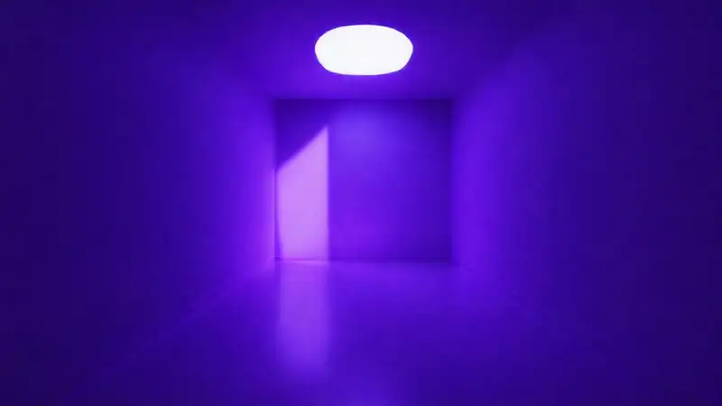 Un diseño minimalista y misterioso, violeta