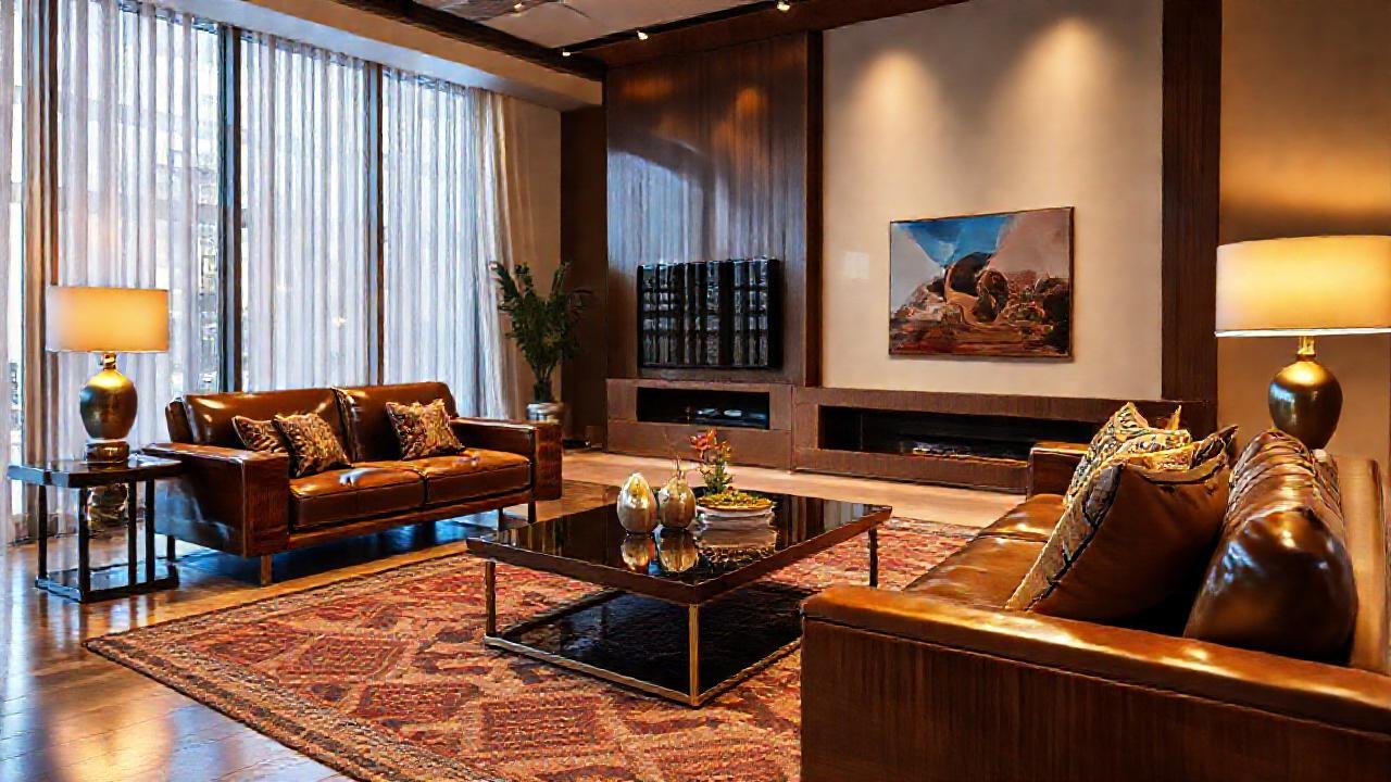 Un salón moderno, lujoso y vibrante