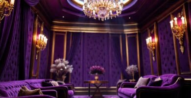 Lujo púrpura: sofisticación y opulencia