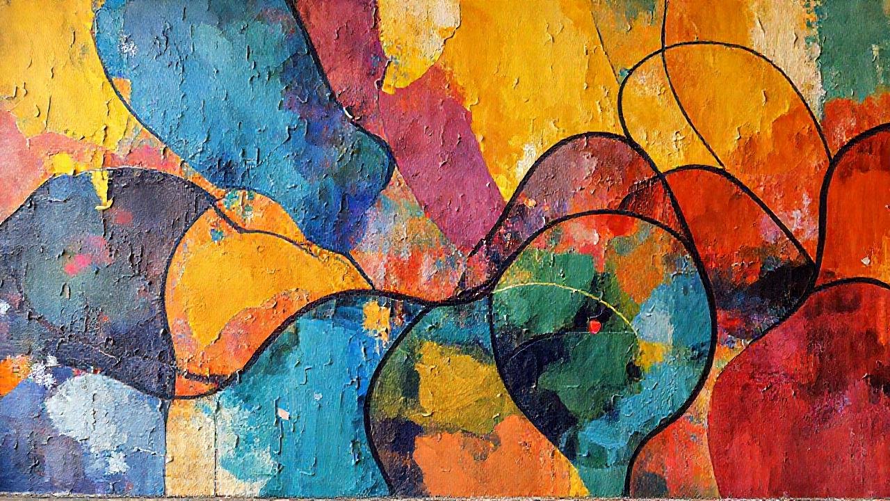 Un mural vibrante y artístico