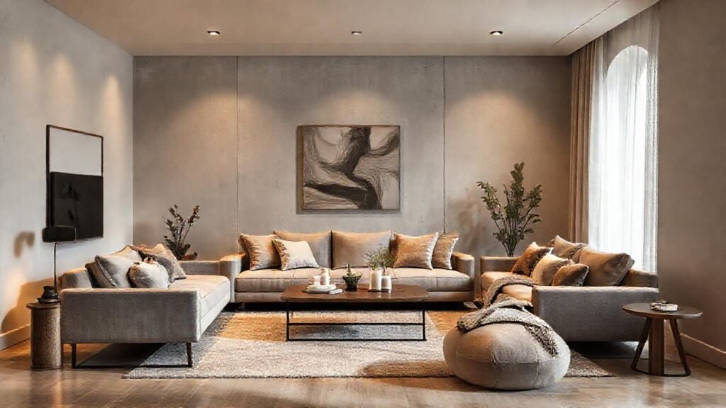 Un salón acogedor y perfecto minimalista