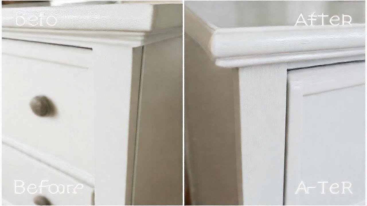 Pinta muebles con pintura de tiza elegante