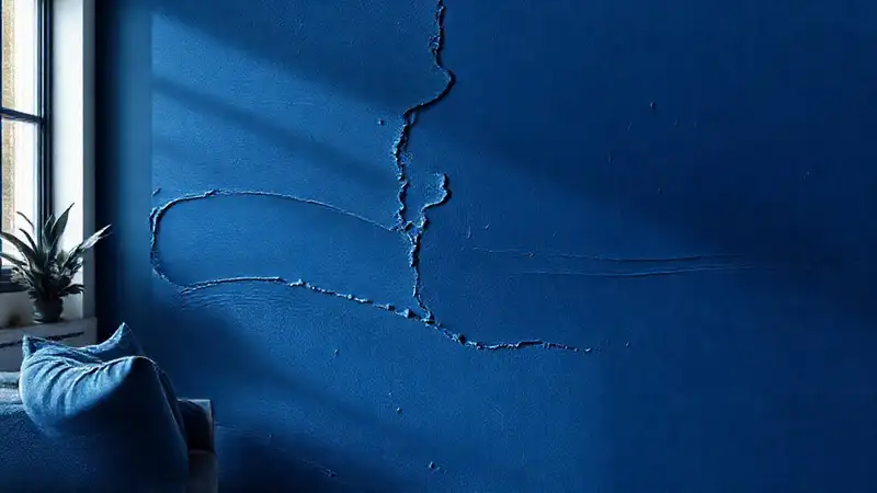 Pinturas azules lujosas y abstractas