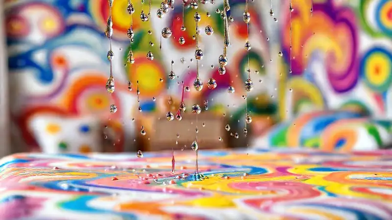 La pintura magnética crea patrones vibrantes