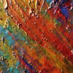 Pintura metálica vibrante y dramática