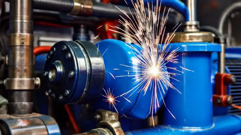 Limpieza industrial con detalles vibrantes