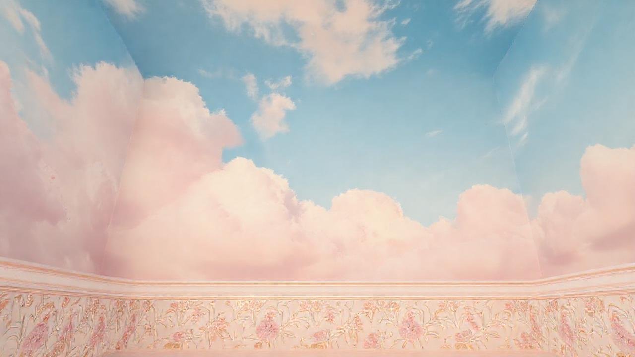 Un pastel celestial y sereno