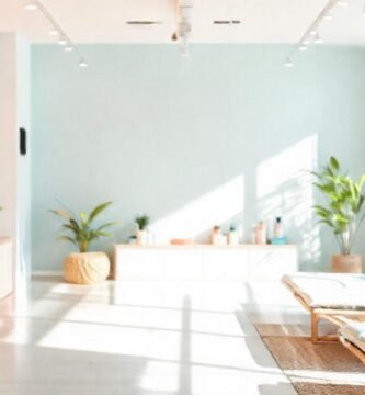 Un estudio de bienestar sereno y moderno