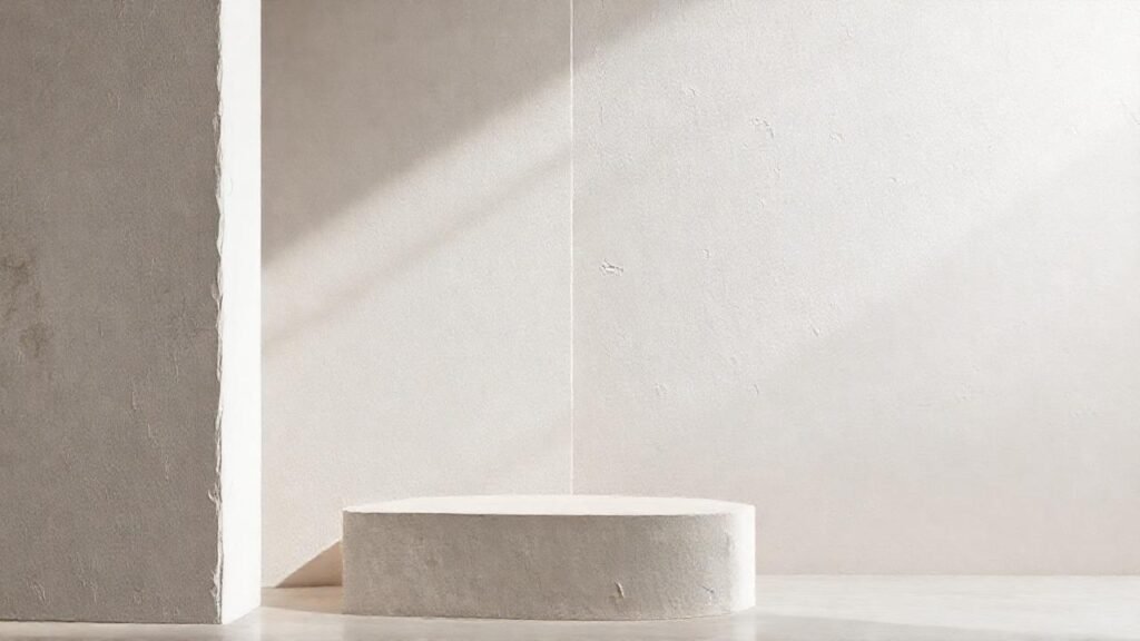 Una composición minimalista crea serenidad visual