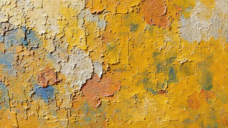Pintura al óleo crea texturas visuales