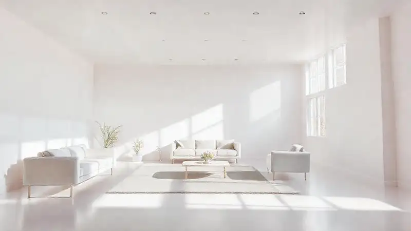 Una habitación pastelera y etérea