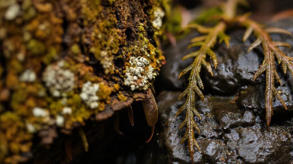 La naturaleza exhibe texturas y luces dramáticas