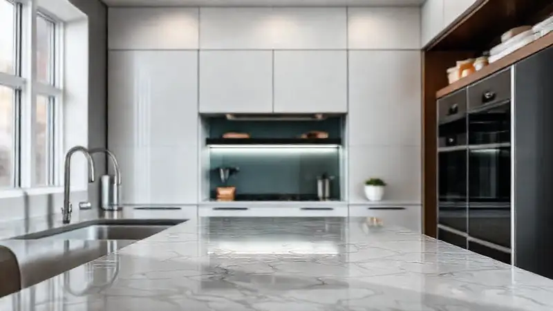 Cocina moderna: colores y texturas realistas