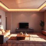 Diseño de interiores digitalmente elegante y vibrante