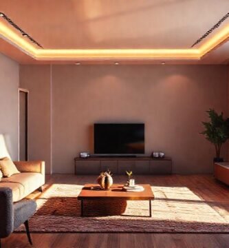 Diseño de interiores digitalmente elegante y vibrante