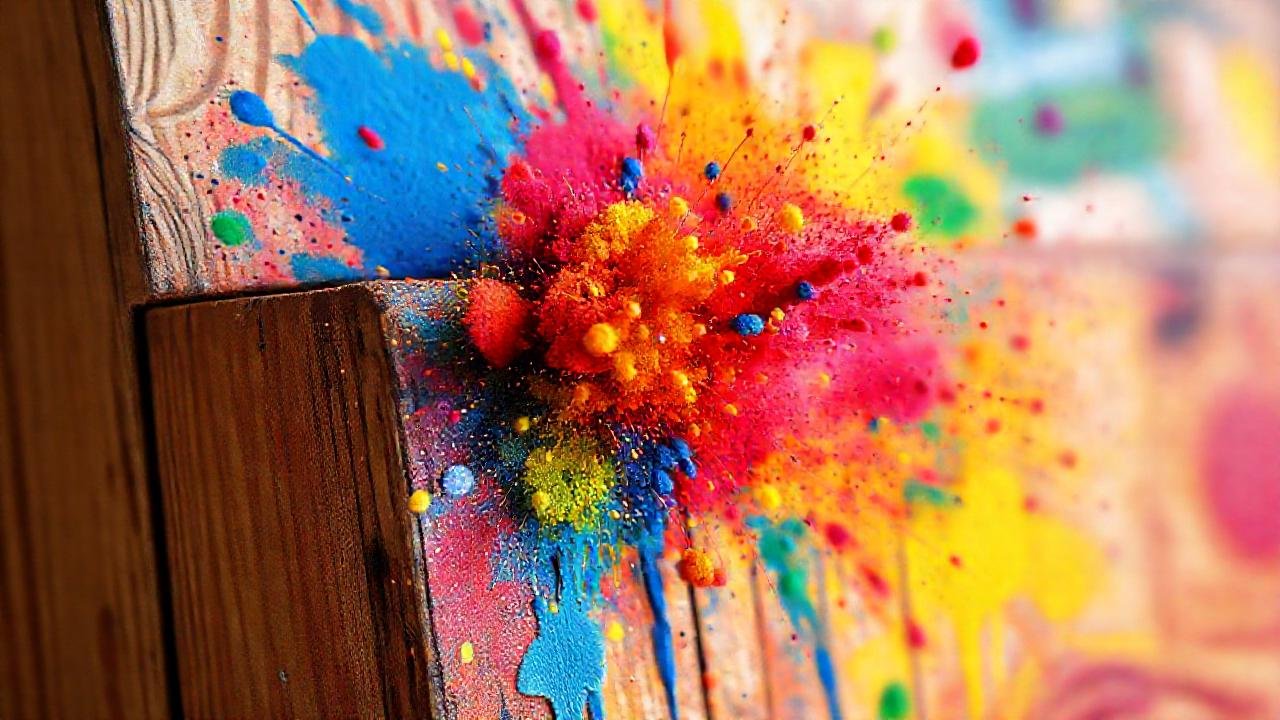 Pintura en aerosol transformó muebles en arte