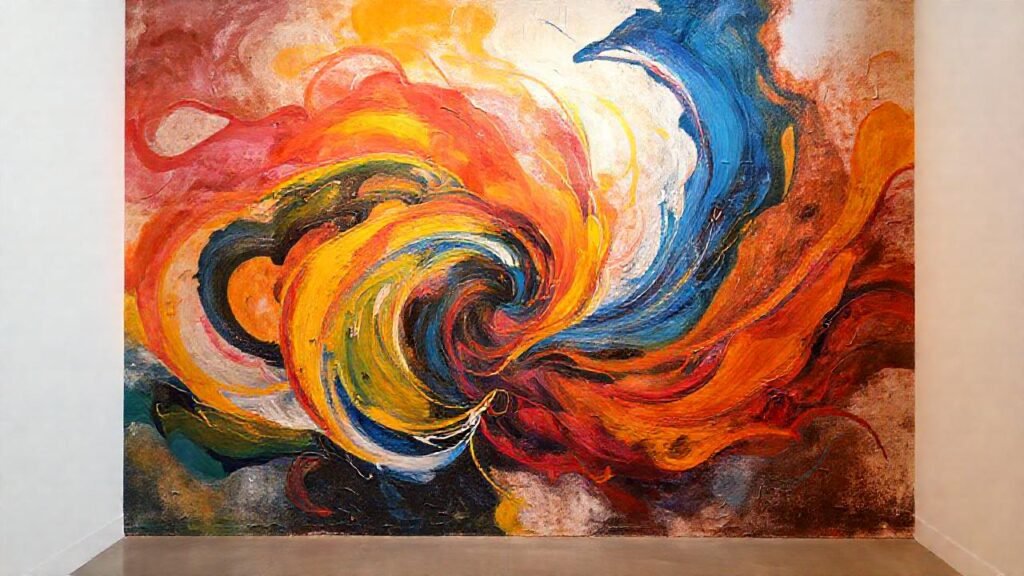 Arte moderno vibrante y dinámico