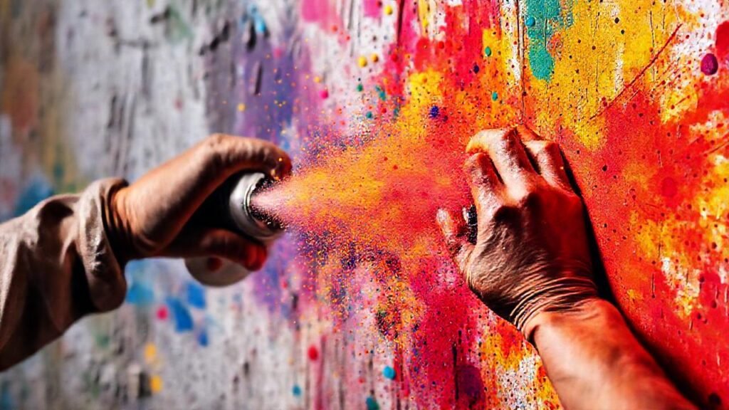 Graffiti transformó paredes con arte vibrante