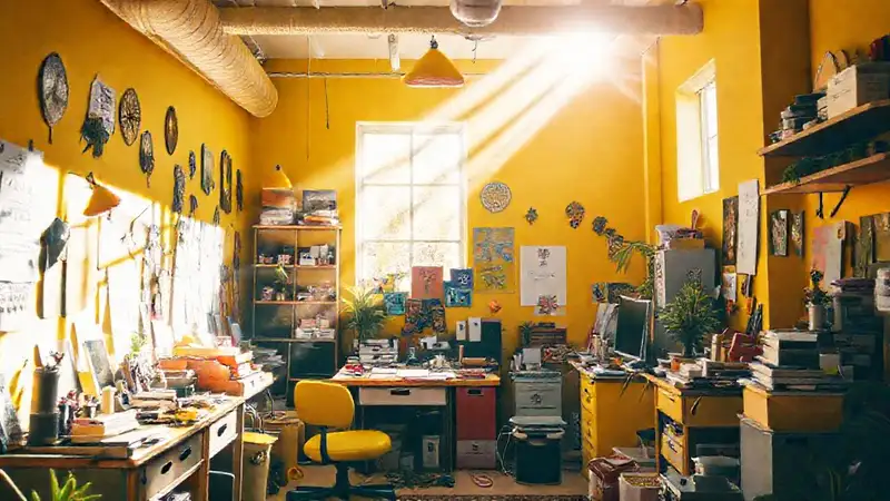 Un espacio creativo y soleado
