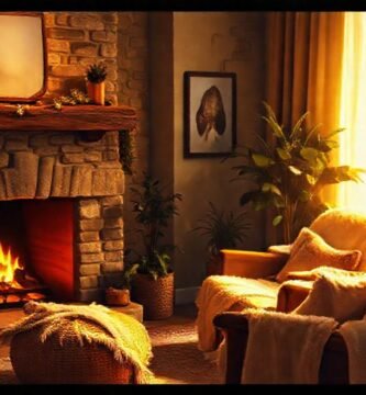 Un salón cálido y acogedor