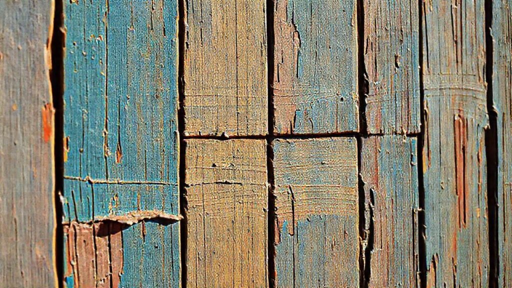 Mural de madera envejecida