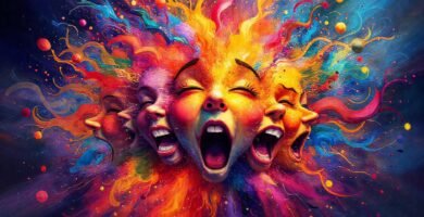 Pintura digital vibrante y emocionalmente cautivadora