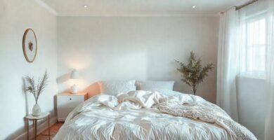 Un dormitorio sereno y acogedor