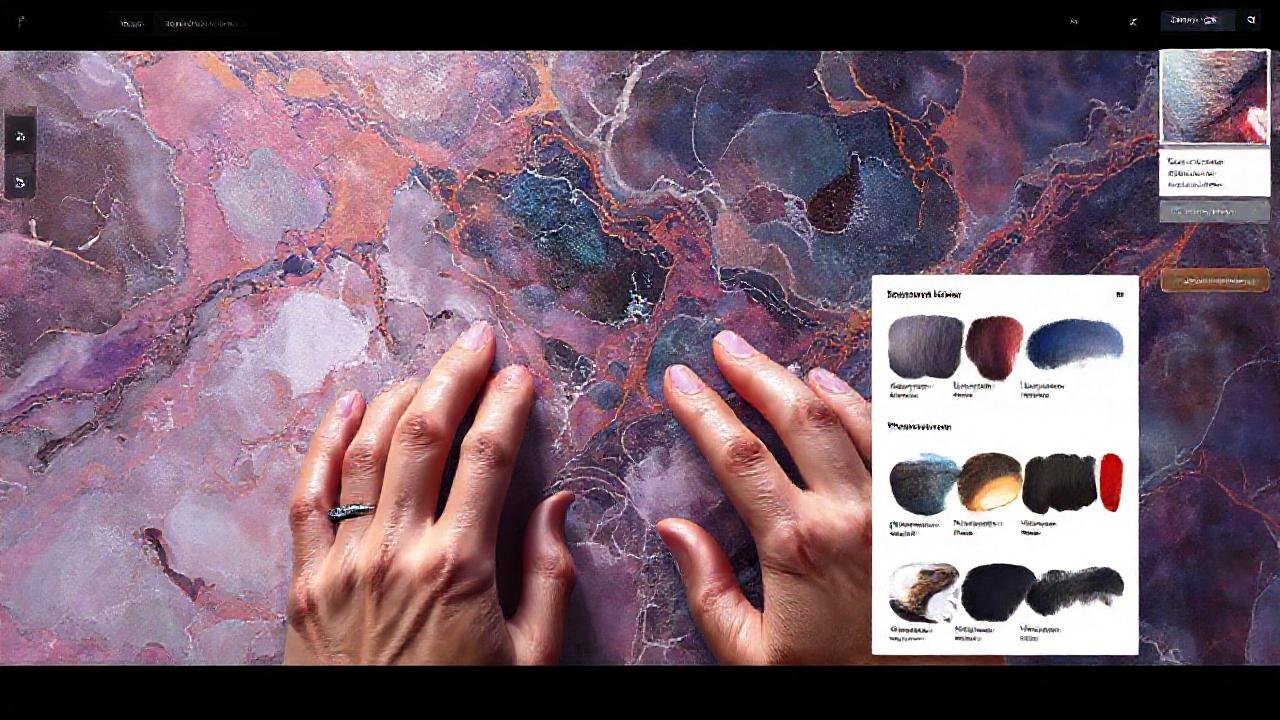 Tutorial digital de pintura de mármol