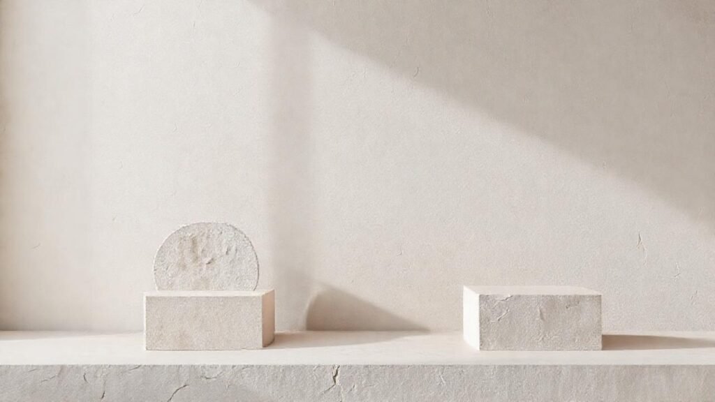 Minimalismo elegante y sutilmente texturizado