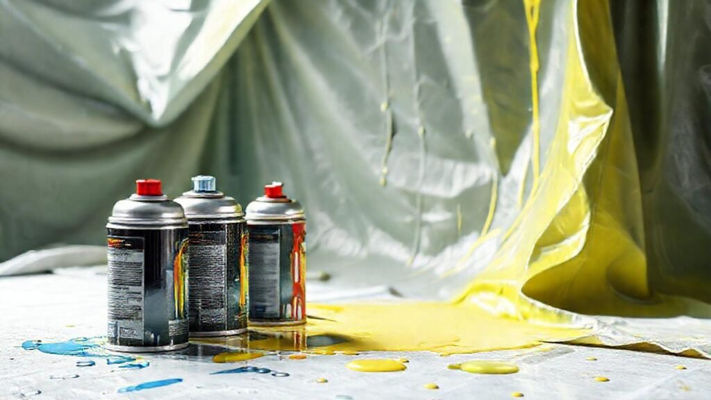 Una ilustración técnica de pintura proyectada