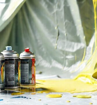 Una ilustración técnica de pintura proyectada