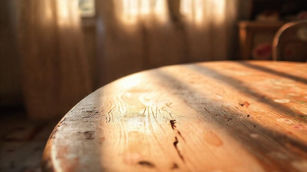 Mesa de madera vintage