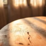 Mesa de madera vintage