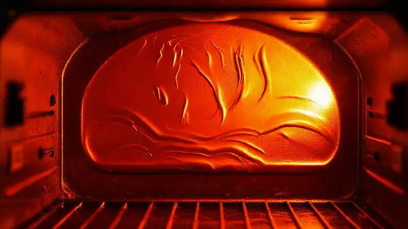 Horno industrial: calor, fuego y detalles