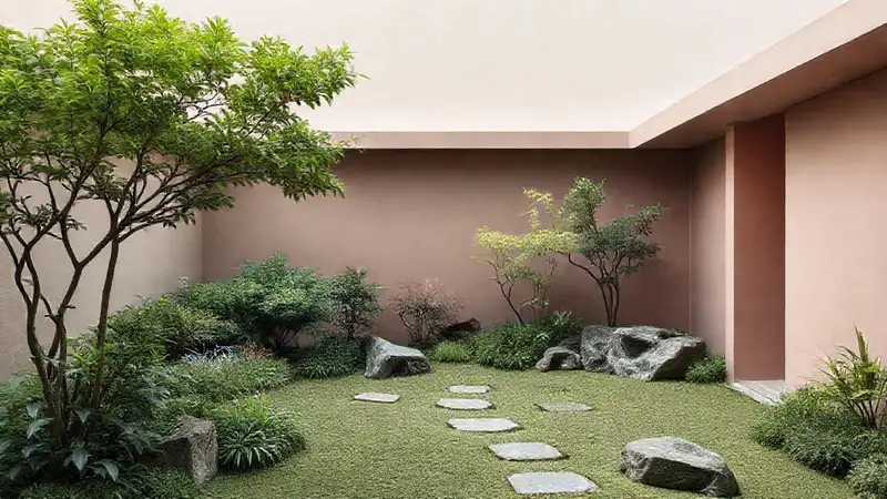 Jardín zen ofrece paz y serenidad