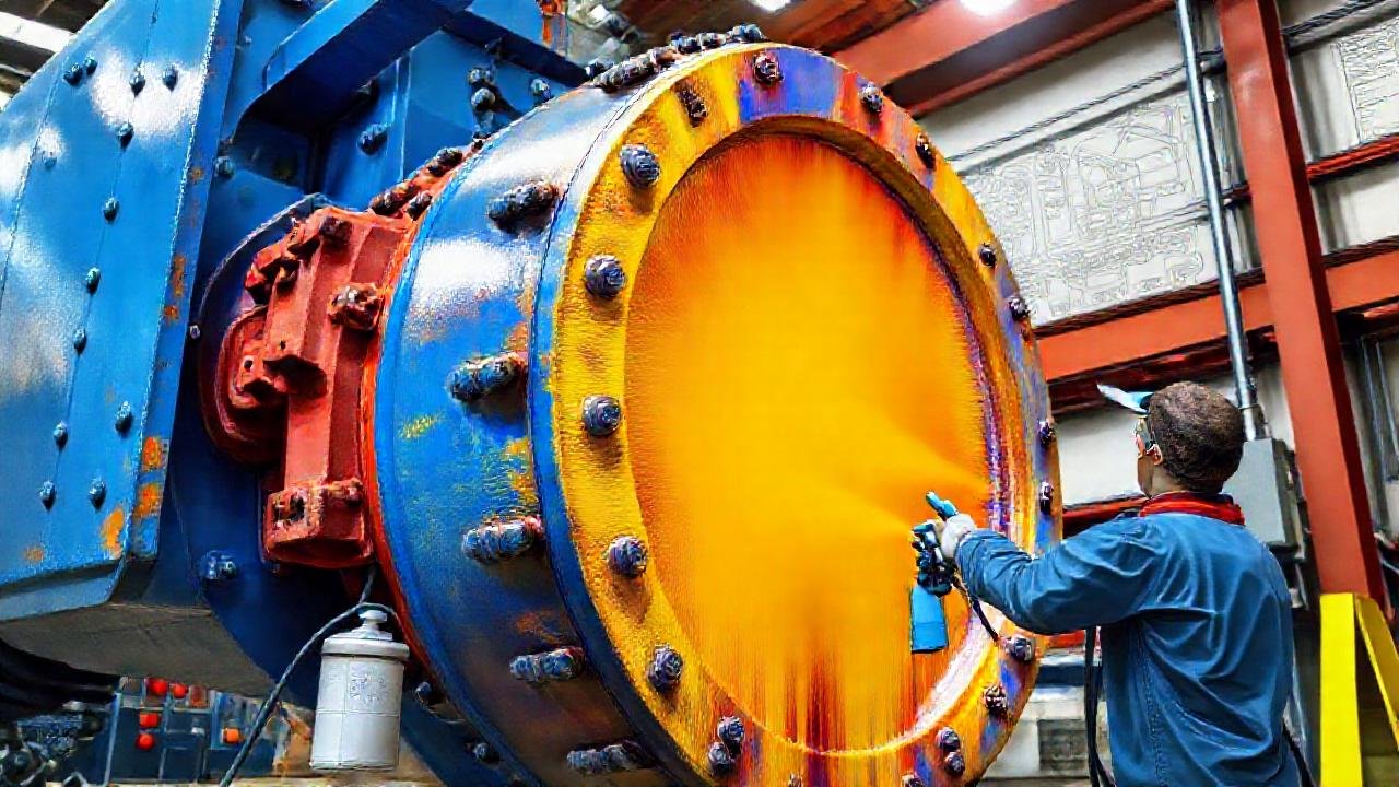 Pintura industrial crea colores vibrantes