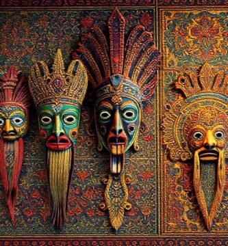 Arte tribal rico y vibrante