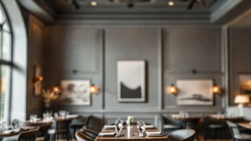 Un restaurante elegante y sofisticado