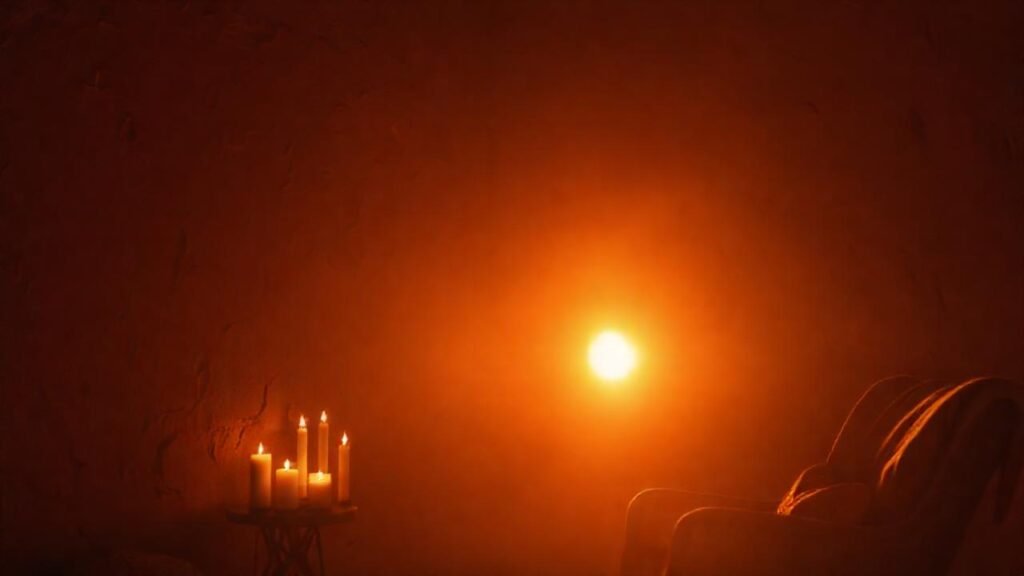 Un atardecer cálido y acogedor