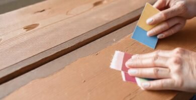 Pinta madera con textura y color